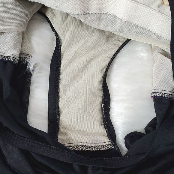 Vintage True Authentic 90s Vibrant Floral Monokini Swimsuit USA Made Size 14 - Picture 14 of 16